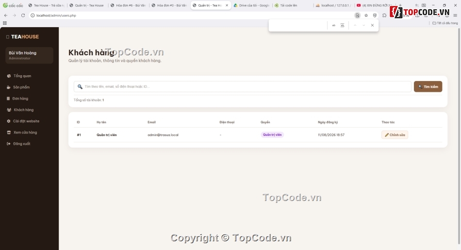 web bán trà sữa,quán lý quán trà sữa,code web bán trà sữa,Sharecode